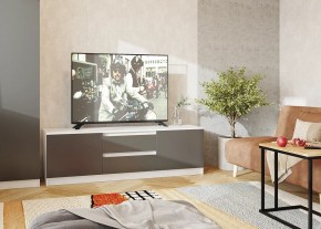 Тумба ТВ большая Парус (Белый/Графит) в Чайковском - chaykovskiy.ok-mebel.com | фото 2
