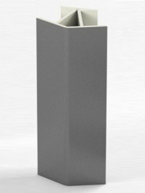 Угловое соединение для цоколя 135 гр. h100 мм (Алюминий, Белый, Черный, Сонома) в Чайковском - chaykovskiy.ok-mebel.com | фото 1
