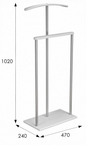 Вешалка для костюма Дэви 1 в Чайковском - chaykovskiy.ok-mebel.com | фото 6