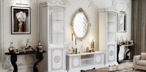 Витрина 1- дверная (12.321) Грация (белый/золото) в Чайковском - chaykovskiy.ok-mebel.com | фото 2