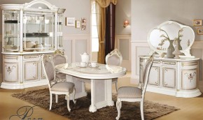 Витрина 2-х дверная (01.322) Роза (беж) в Чайковском - chaykovskiy.ok-mebel.com | фото 2