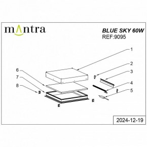 Встраиваемый светильник Mantra Blue Sky 9095 в Чайковском - chaykovskiy.ok-mebel.com | фото 5