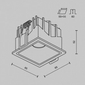 Встраиваемый светильник Maytoni Alfa LED DL043-01-10W3K-SQ-W-1 в Чайковском - chaykovskiy.ok-mebel.com | фото 8