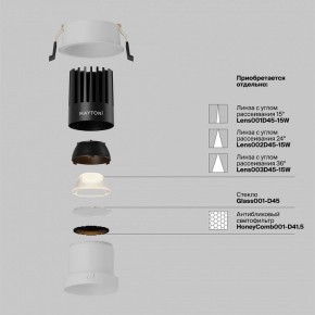 Встраиваемый светильник Maytoni Dip DL118-15W-2.7K-W в Чайковском - chaykovskiy.ok-mebel.com | фото 3