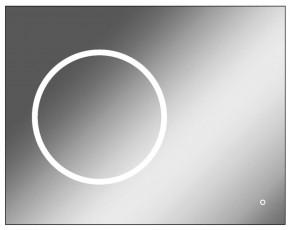 Зеркало Eclipse 90 black с подсветкой Sansa (SE1031Z) в Чайковском - chaykovskiy.ok-mebel.com | фото