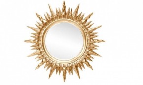 Зеркало круглое золото (1810(1) в Чайковском - chaykovskiy.ok-mebel.com | фото 1